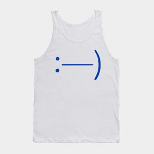 Vintage Smiley Face Emoticon (v6) Tank Top